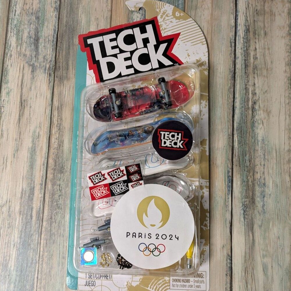 Tech Deck Paris 2024 Olympics Giraud Gustavo 4 Pack Fingerboards New
